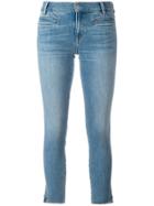 Mih Jeans Super Skinny Cropped Jeans - Blue