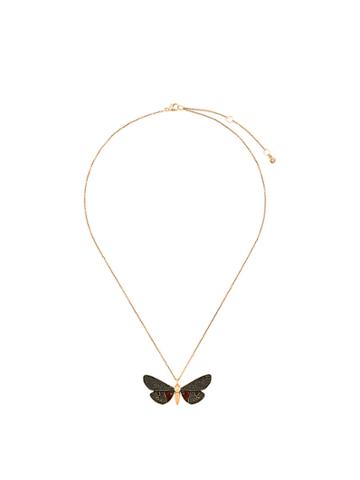 Astley Clarke Scarlet Tiger Moth Necklace - Black