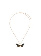 Astley Clarke Scarlet Tiger Moth Necklace - Black