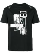 Les Hommes Patch Printed T-shirt - Black