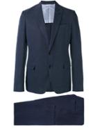 Armani Collezioni Two Piece Suit, Men's, Size: 48, Blue, Polyester/lyocell/linen/flax/polyurethane