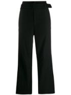 Mm6 Maison Margiela Paperbag Tailored Trousers - Black