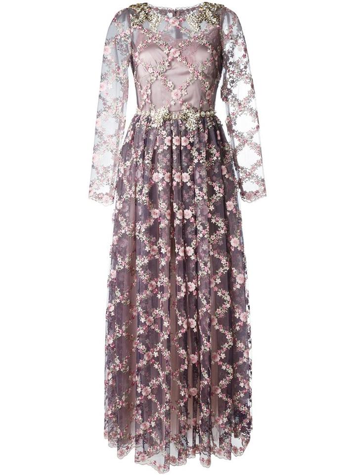 Dolce & Gabbana Floral Embroidered Gown