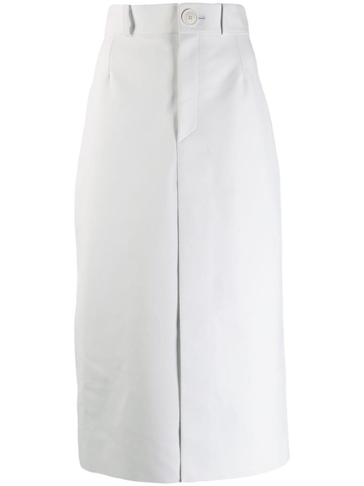 Balenciaga High-waist Pencil Skirt - White