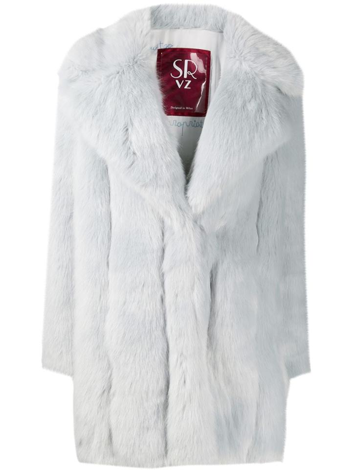 Srvz Club Mid-length Coat - Grey