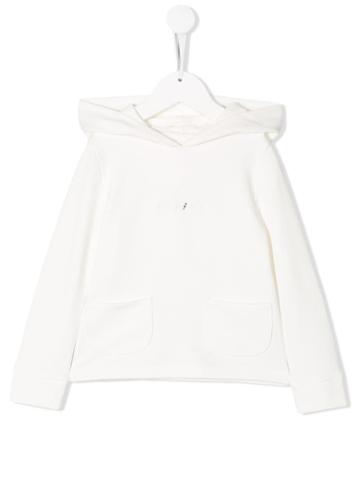 Lapin House Pocket-detail Hoodie - White