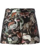 Valentino Animal Brocade Shorts