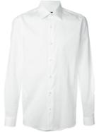Z Zegna Classic Shirt, Men's, Size: 43, White, Cotton/spandex/elastane