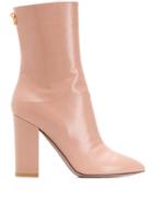 Valentino Valentino Garavani Ringstud Ankle Boots - Pink