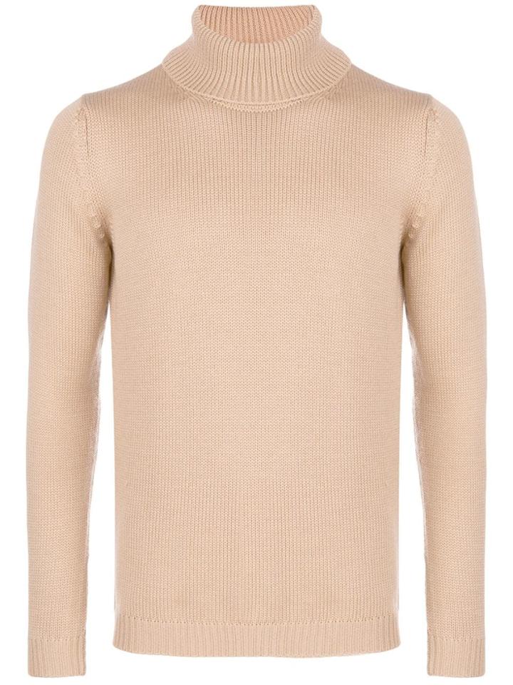 Roberto Collina Ribbed Turtleneck Sweater - Neutrals