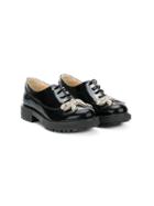 No21 Kids Bow Detail Brogues - Black