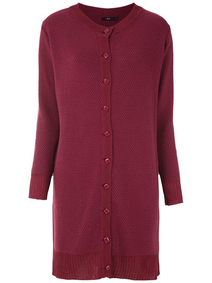 Magrella Long-line Cardigan - Purple
