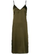 Anine Bing Gemma Slip Dress - Green