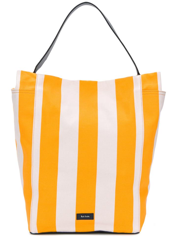 Paul Smith Large Striped Shoulder Bag - Yellow & Orange