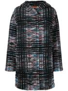 Missoni Plaid Hooded Coat - Multicolour