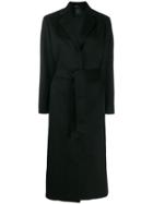 Agnona Belted Coat - Black
