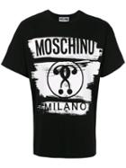 Moschino - Brush Stroke Print T-shirt - Men - Cotton - 52, Black, Cotton
