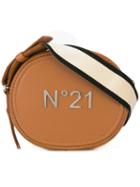 No21 Logo Plated Cross-body Bag, Women's, Brown, Leather