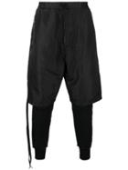 Unravel Project Layered Trousers - Black