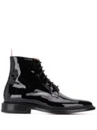 Thom Browne Soft Leather Blucher Boot - Black