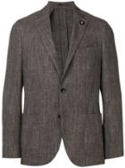 Lardini Tailored Blazer Jacket - Brown