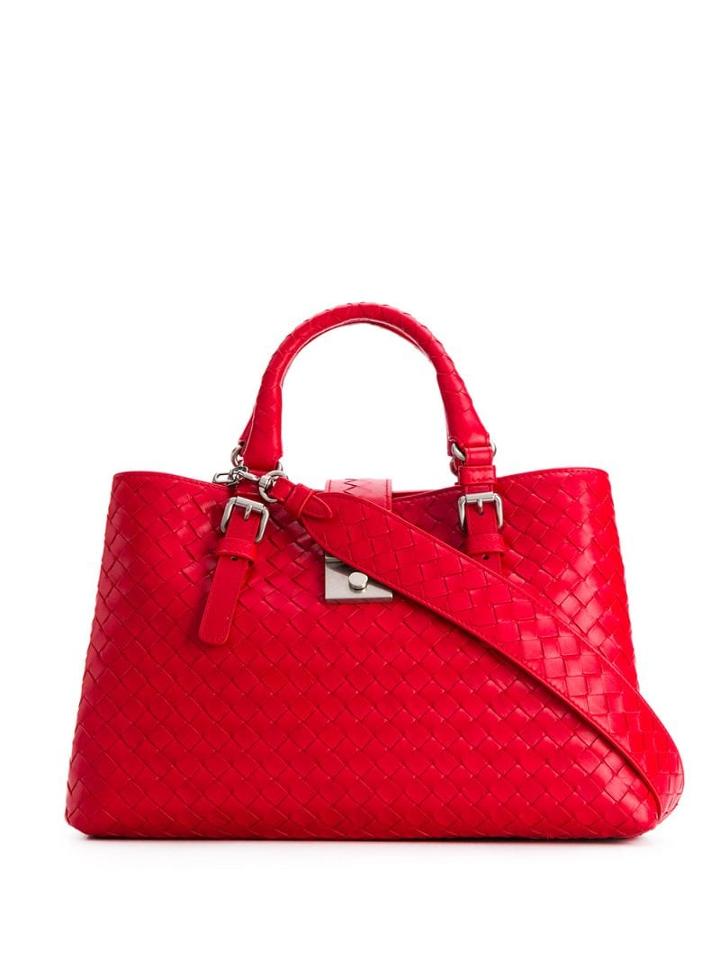 Bottega Veneta Small Roma Tote - Red