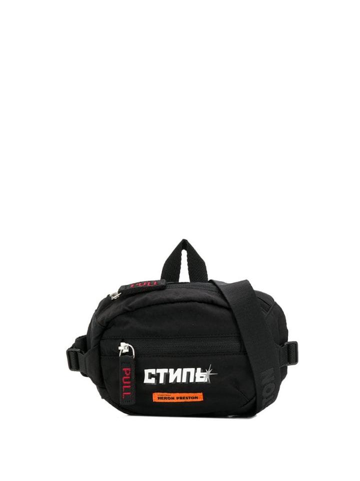 Heron Preston Logo Print Belt Bag - Black