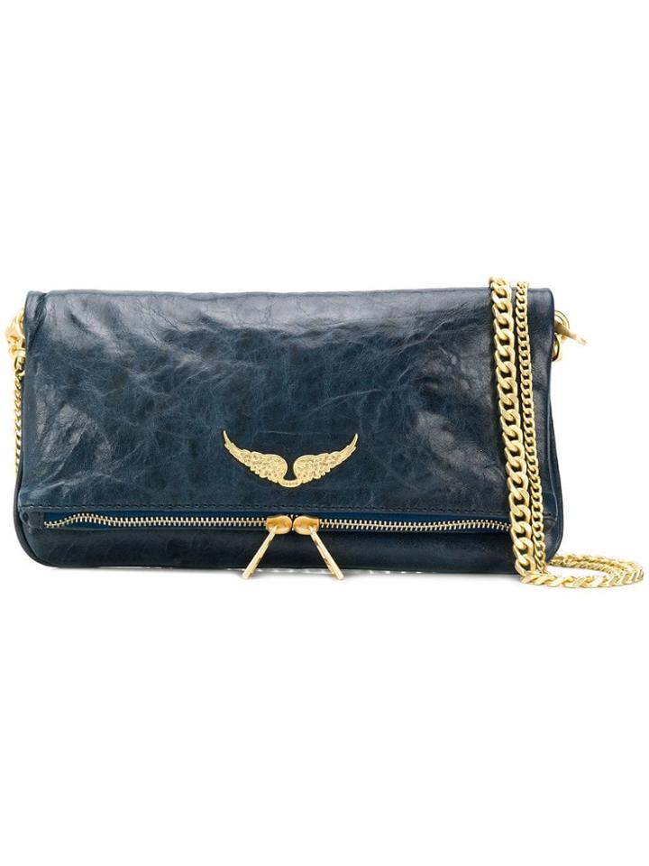 Zadig & Voltaire Rock Crush Shoulder Bag - Blue