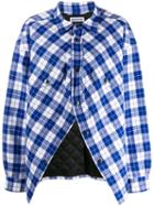 Balenciaga Cropped Swing Canadian Shirt - Blue