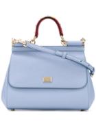 Dolce & Gabbana - Medium Light Blue 'sicily' Bag - Women - Calf Leather/metal - One Size, Calf Leather/metal