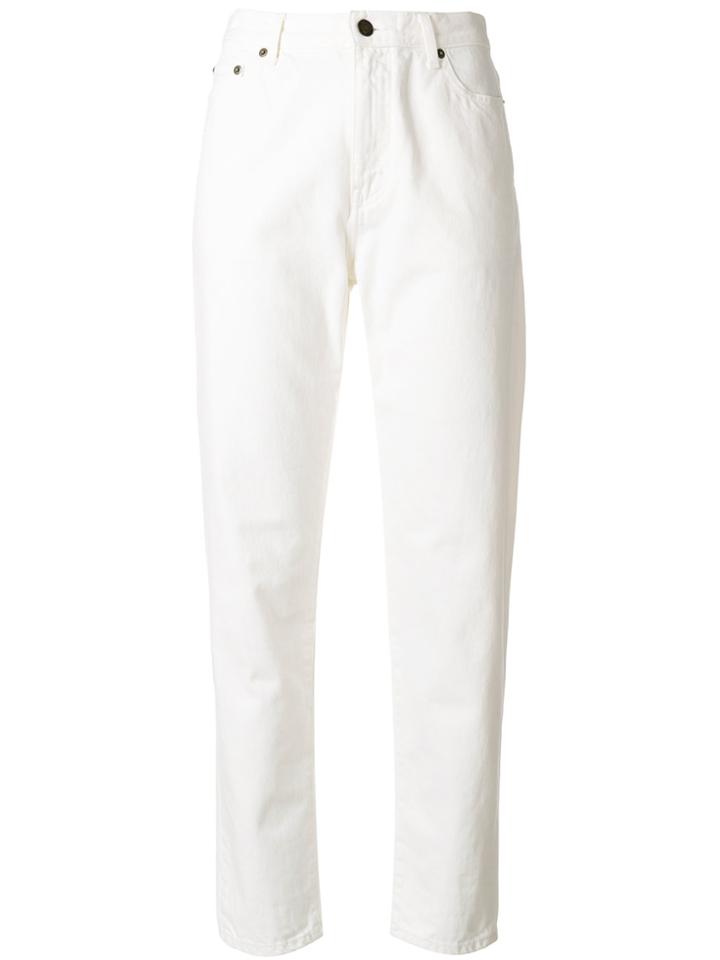 Saint Laurent Boxy Jeans - White