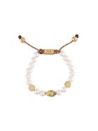 Nialaya Jewelry Pearl Beaded Bracelet - White