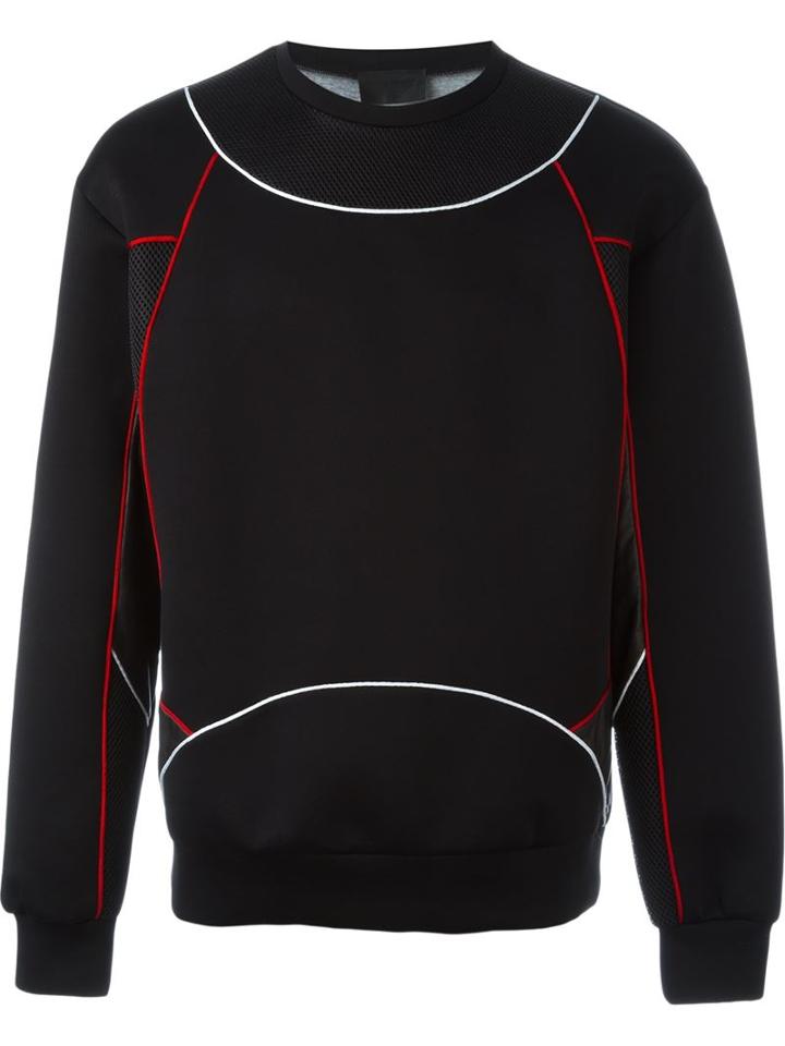 Les Hommes Mesh Insert Sweatshirt