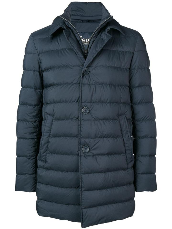 Herno Gilet Insert Padded Coat - Blue