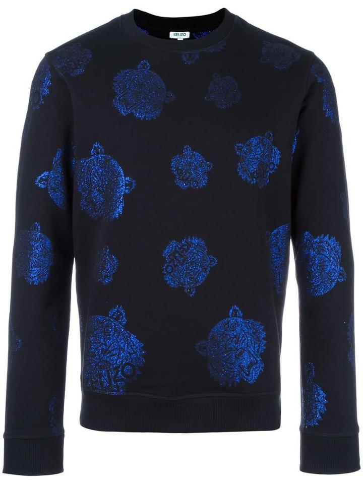 Kenzo Multi Tiger Sweatshirt, Men's, Size: Xs, Black, Cotton