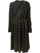 Lanvin Checked Dress, Women's, Size: 40, Black, Viscose/acetate