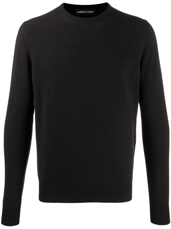 Lamberto Losani Colour Block Jumper - Black