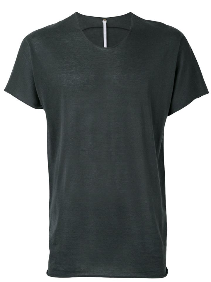 Label Under Construction Zip Seam T-shirt - Grey