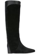 Lanvin Pull-on Contrast Panel Boots