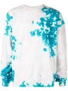 The Elder Statesman Marble Dyed Sweater - Blue