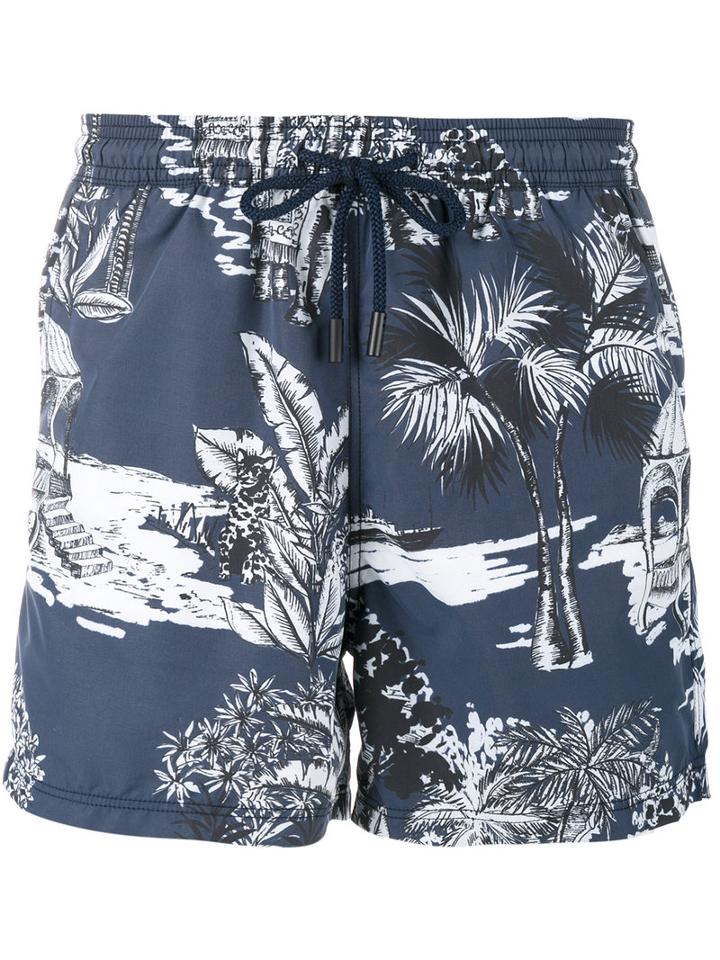 Etro - Hawaiian Print Swimming Trunks - Men - Nylon - S, Blue, Nylon