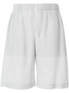Homme Plissé Issey Miyake Outer Mesh Shorts - White