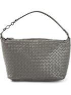 Bottega Veneta Light Gray Intrecciato Nappa Small Shoulder Bag - Grey