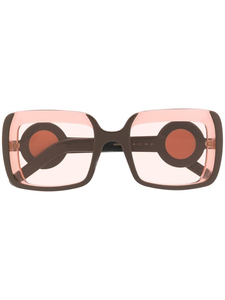 Marni Eyewear Square Sunglasses - Brown