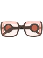 Marni Eyewear Square Sunglasses - Brown