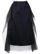 Maison Margiela Tulle Detail Skirt - Black
