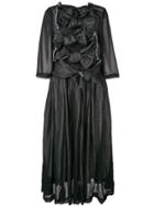 Comme Des Garçons Georgette Many Bows Dress - Black