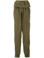 Y / Project Oversized Track Pants - Green