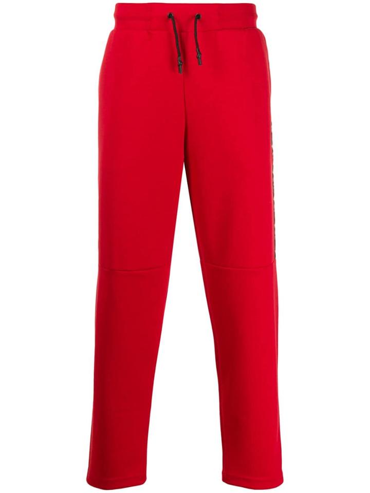 Plein Sport Logo Stripe Track Pants - Red