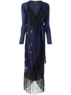 Jean Paul Gaultier Vintage Embroidered Fringed Kimono